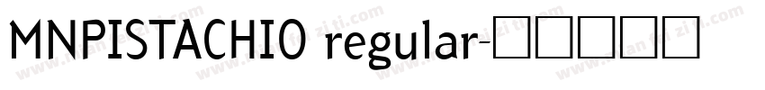 MNPISTACHIO regular字体转换